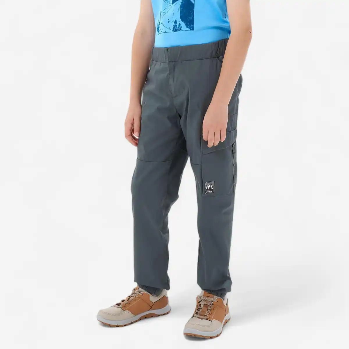 Bild 1 von QUECHUA Wanderhose Kinder Gr. 122–170 - MH100 dunkelgrün