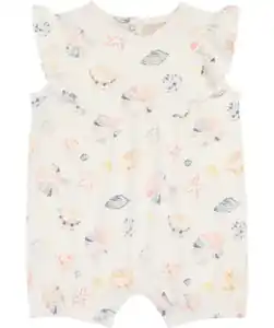Newborn Baby-Spieler mit Muscheln, offwhite