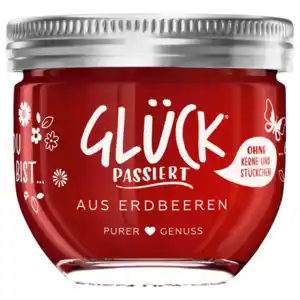 Glück Passiert Fruchtaufstich Erdbeere 230g