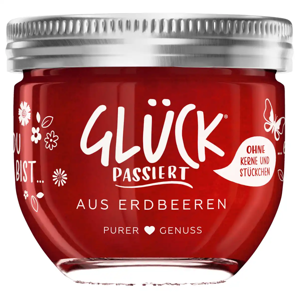 Bild 1 von Glück Passiert Fruchtaufstich Erdbeere 230g