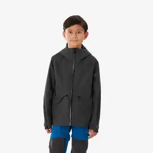 QUECHUA Wanderjacke Kinder wasserdicht leicht Gr. 122–170 - MH900 schwarz