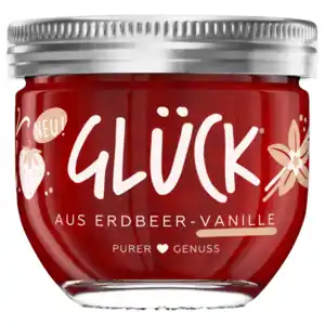 Glück Fruchtaufstrich Erdbeer-Vanille 230g