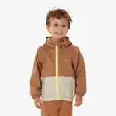 Bild 1 von QUECHUA Regenjacke Kinder Größe 92–116 wasserdicht Wandern - MH500 braun