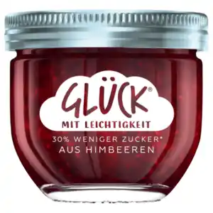 Glück Fruchtaufstrich Himbeere mit Leichtigkeit 230g