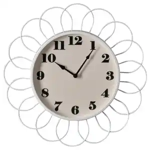 KOPPARDUVA Wanduhr, weiß/beige, 29 cm