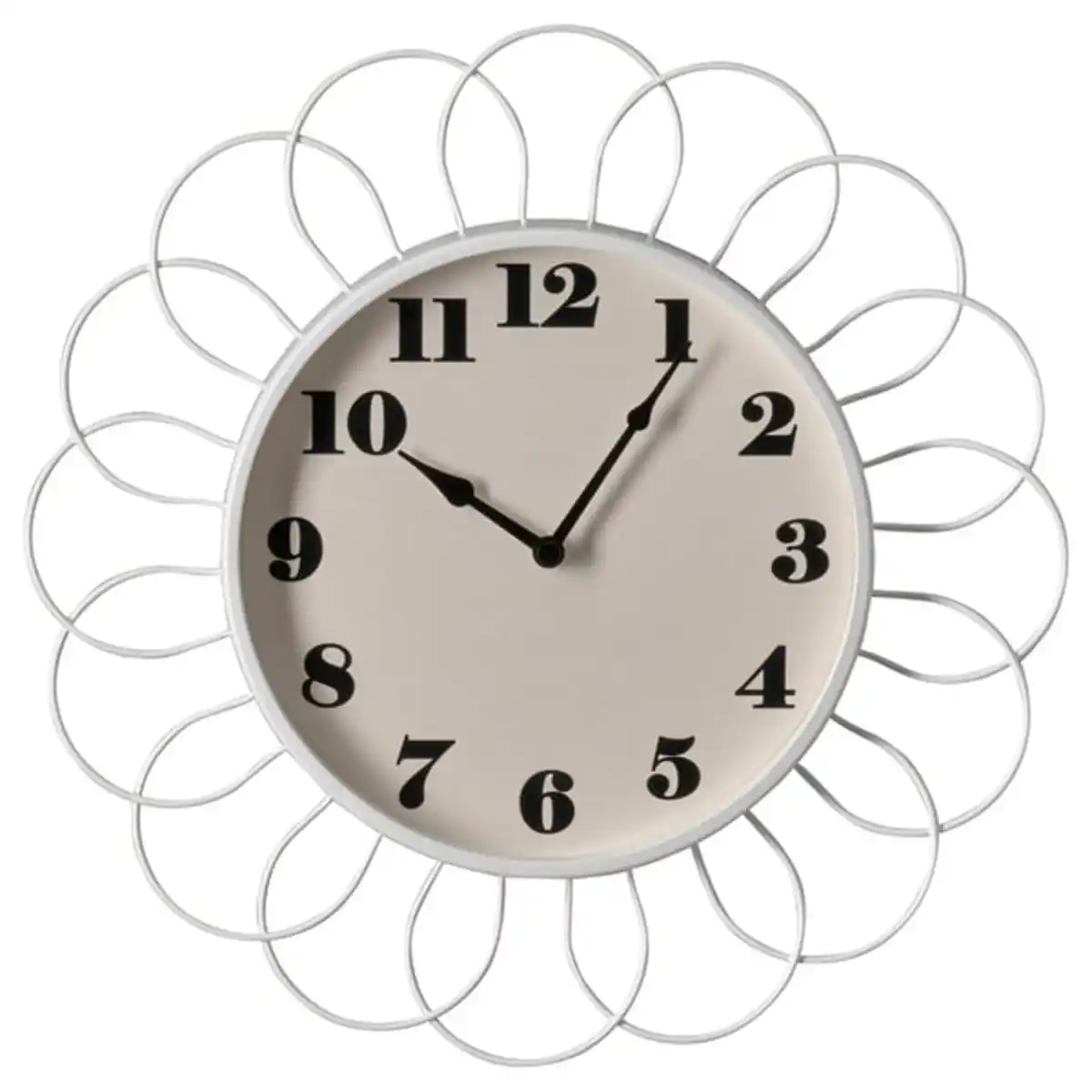 Bild 1 von KOPPARDUVA Wanduhr, weiß/beige, 29 cm