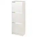 Bild 1 von BISSA Schuhschrank 3 Fächer, weiß, 49x28x135 cm