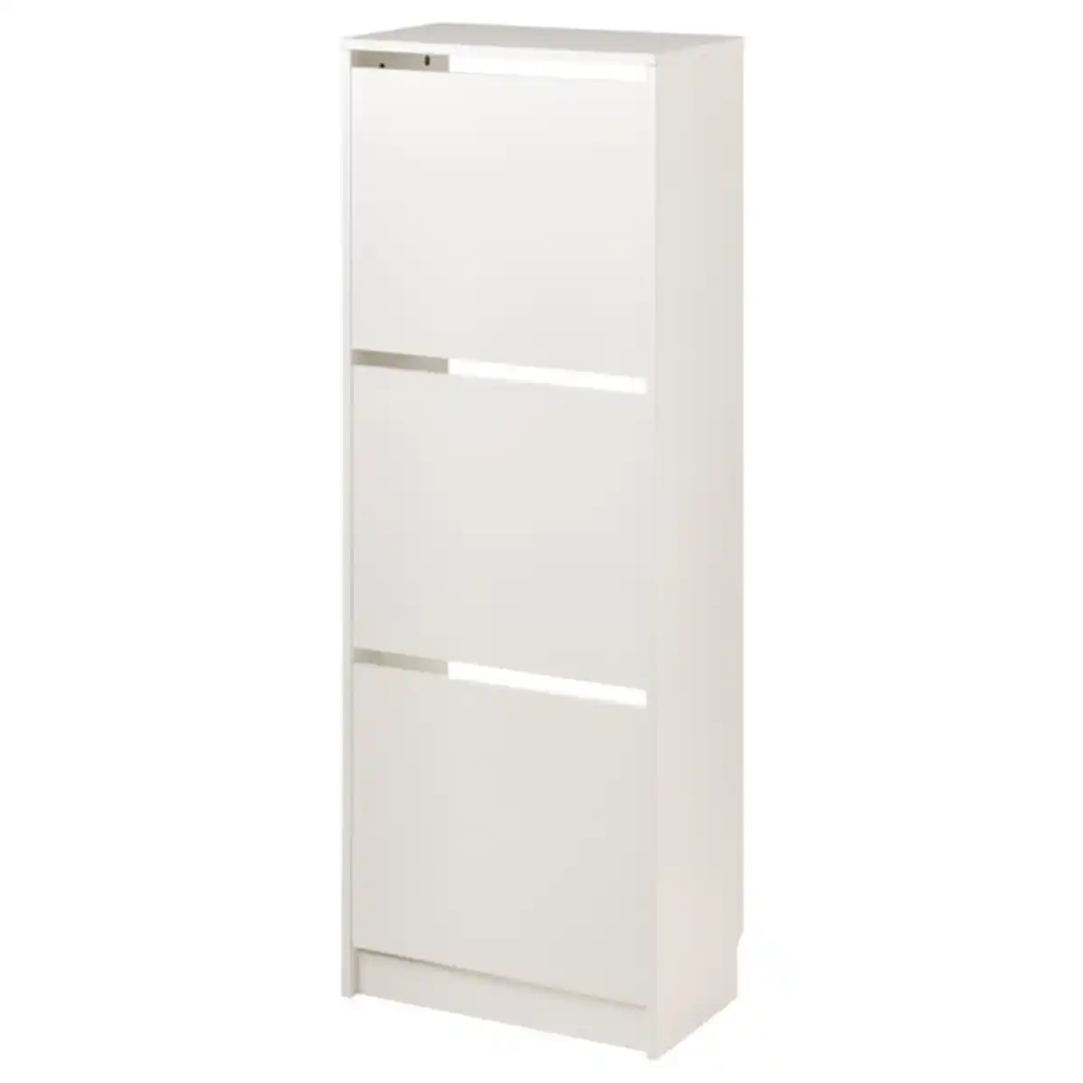 Bild 1 von BISSA Schuhschrank 3 Fächer, weiß, 49x28x135 cm