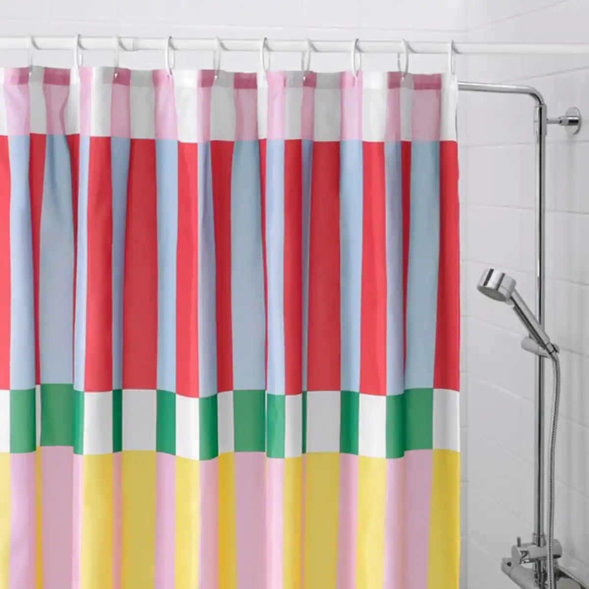 Bild 3 von BANJANTRÄD Duschvorhang, bunt, 180x200 cm