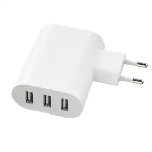 SMÅHAGEL Ladegerät mit 3 USB-Ausgängen, weiß