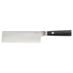FJÄLLRÖDING Nakiri-Messer, Damaszener Stahl/schwarz, 18 cm