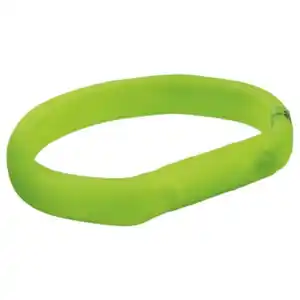 Trixie Flash Leuchtband USB Silikon grün M-L