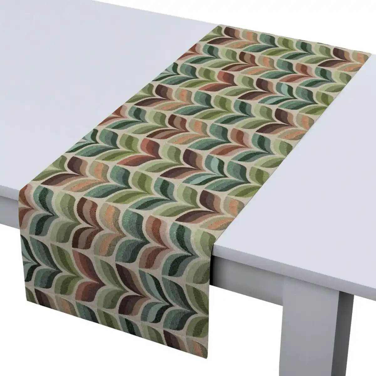 Bild 1 von Dekoria Tischläufer, Grün, Beige, Textil, 40x130 cm, Oeko-Tex®, Wohntextilien, Tischwäsche, Tischläufer