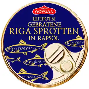 DOVGAN Riga-Sprotten, 160-g-Dose