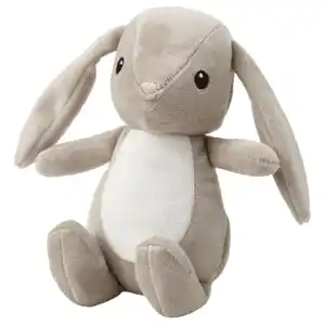 DVÄRGHARE Stoffspielzeug, Hase/beige, 21 cm