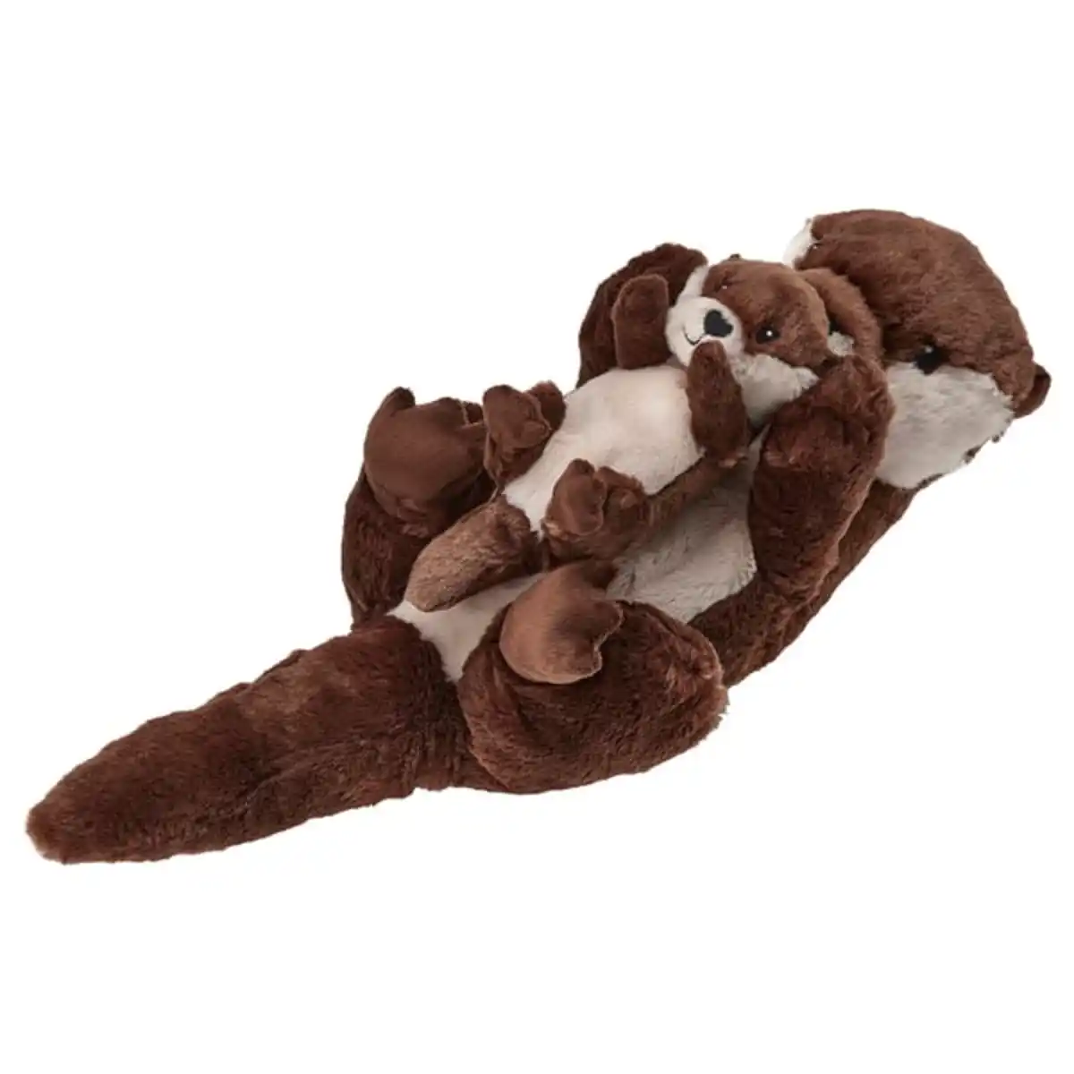 Bild 1 von SKOGSDUVA Stofftier 2er-Set, Otter mit Jungem/braun beige, 45 cm