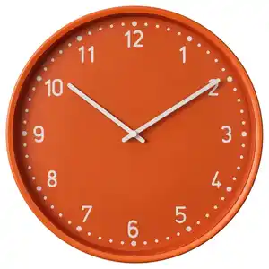 BONDIS Wanduhr, orange, 38 cm