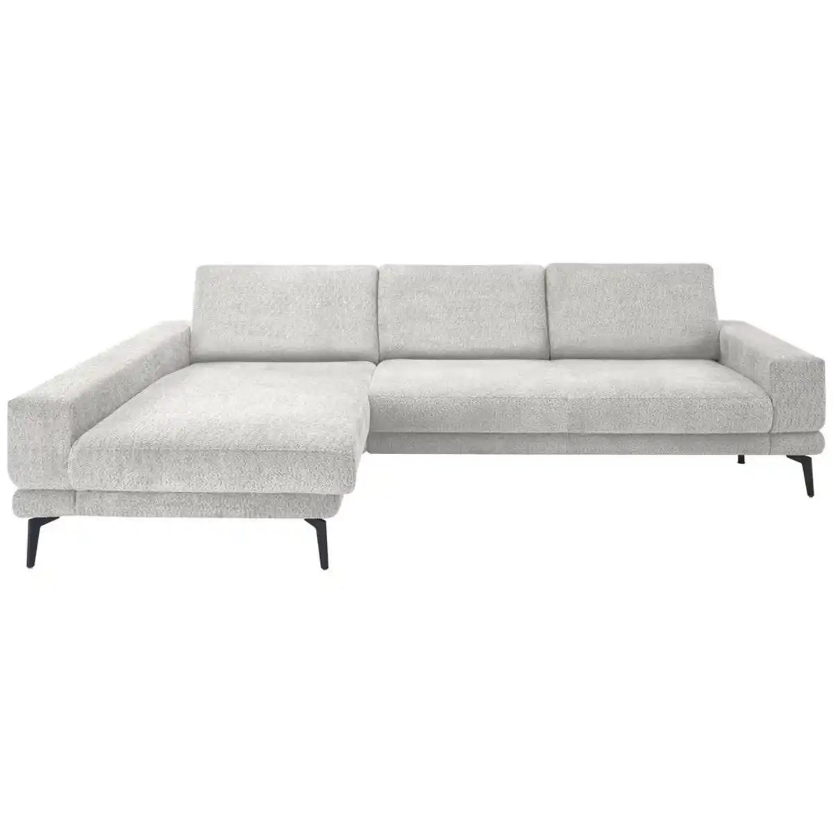 Bild 1 von SetOne by Musterring Ecksofa, Hellgrau, Metall, 3-Sitzer, Ottomane links, L-Form, 294x184 cm, Made in EU, Typenauswahl, Fußauswahl, Stoffauswahl, planbar, Sitzqualitäten, seitenverkehrt erhältlich