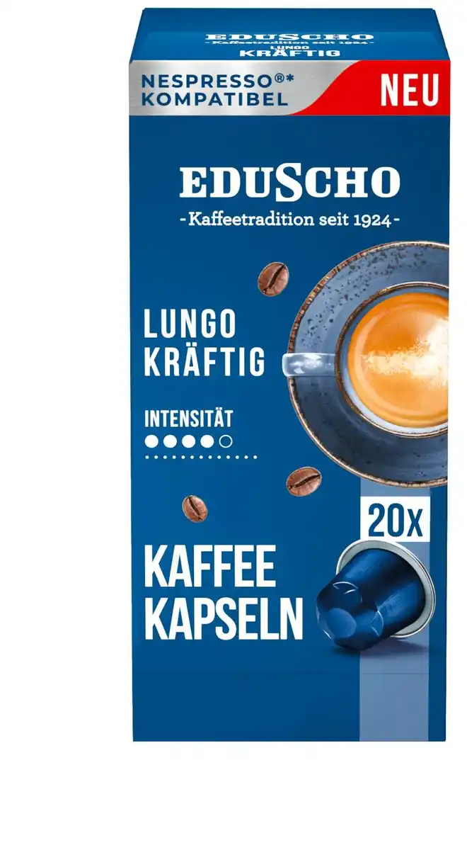 Bild 1 von EDUSCHO Kaffeekapseln, 20 Kapseln