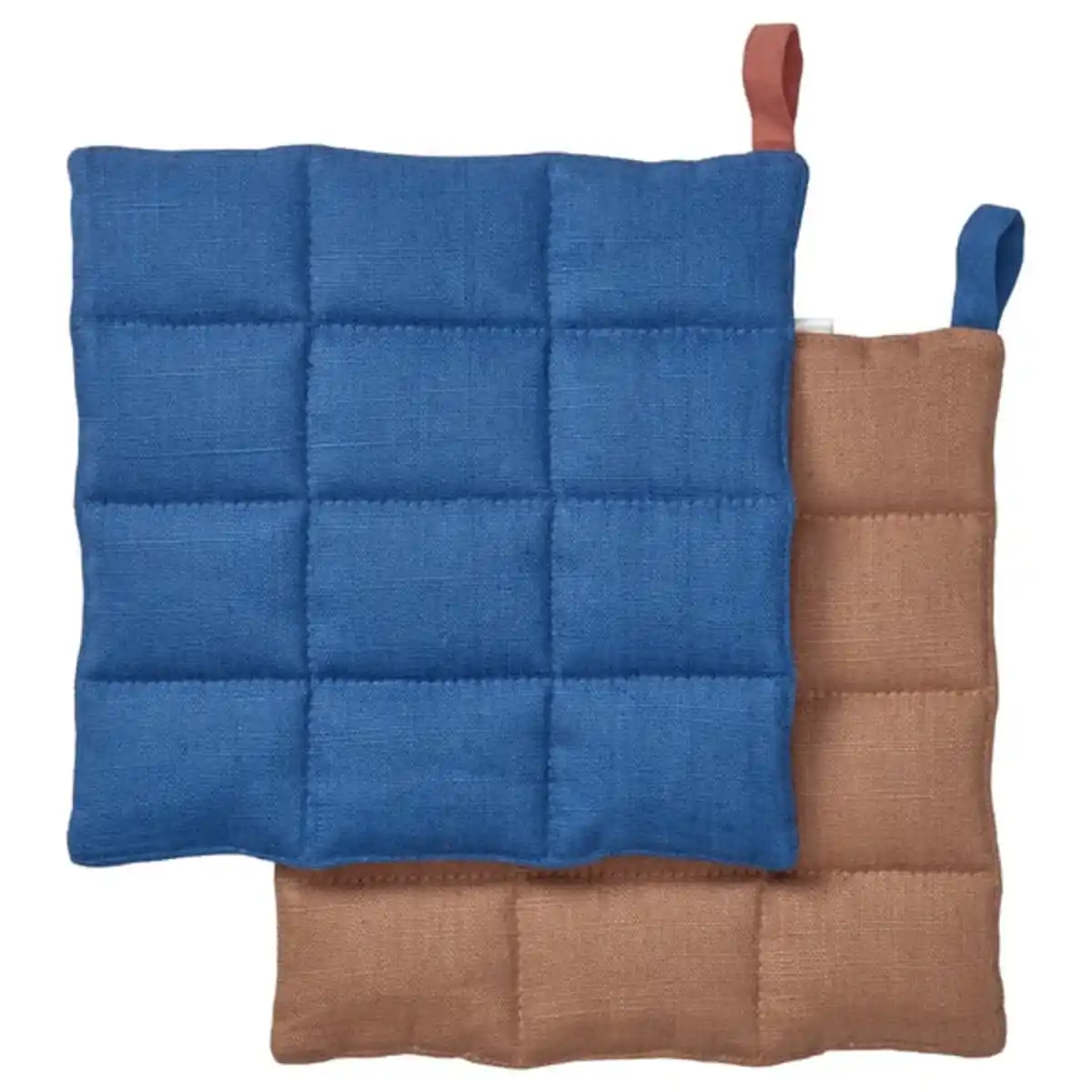 Bild 1 von SOLUPPGÅNG Topflappen, blau/braun, 21x21 cm