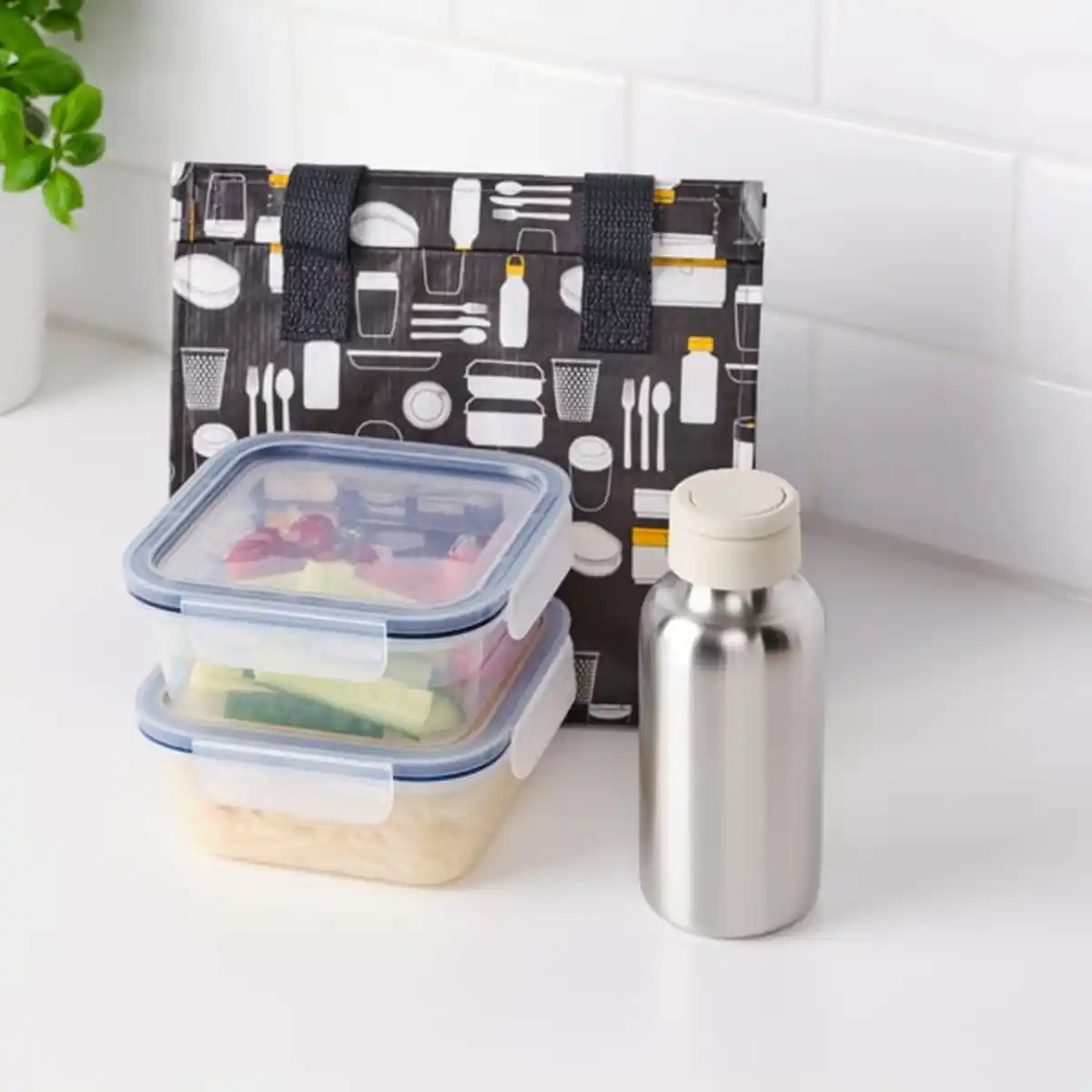 Bild 3 von ENKELSPÅRIG Wasserflasche, Edelstahl/beige, 0.5 l
