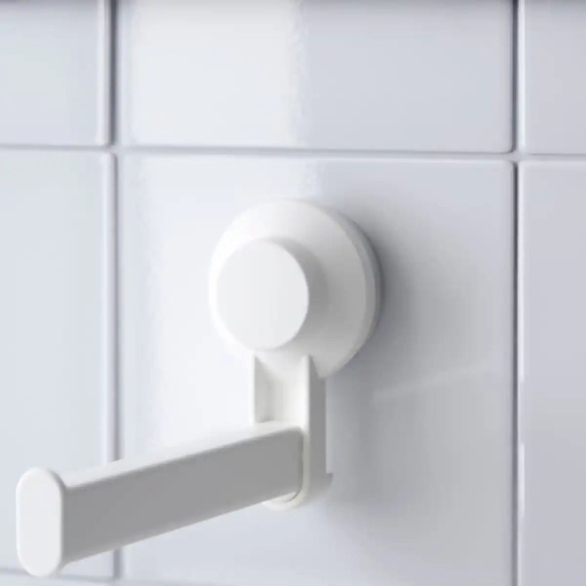 Bild 4 von TISKEN Toilettenpapierhalter mit Saugnapf, weiß