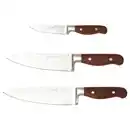 Bild 1 von BRILJERA Messer 3er-Set, Damaszener Stahl/Ahorn