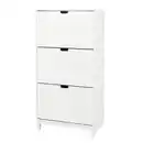 Bild 1 von STÄLL Schuhschrank 3 Fächer, weiß, 79x29x148 cm