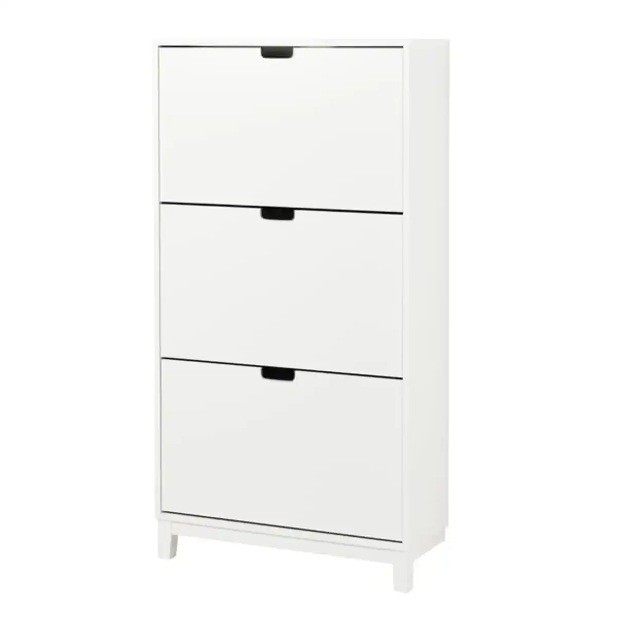 Bild 1 von STÄLL Schuhschrank 3 Fächer, weiß, 79x29x148 cm