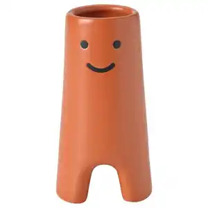 FRÖVÄXT Vase, braunorange, 14 cm