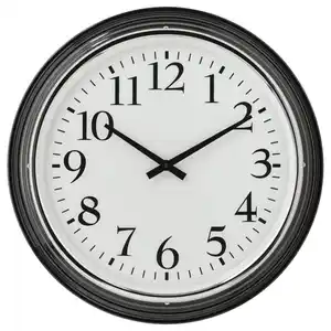 BRAVUR Wanduhr, schwarz, 59 cm