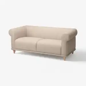 VISKAFORS 2er-Sofa, Lejde hellbeige/Birke