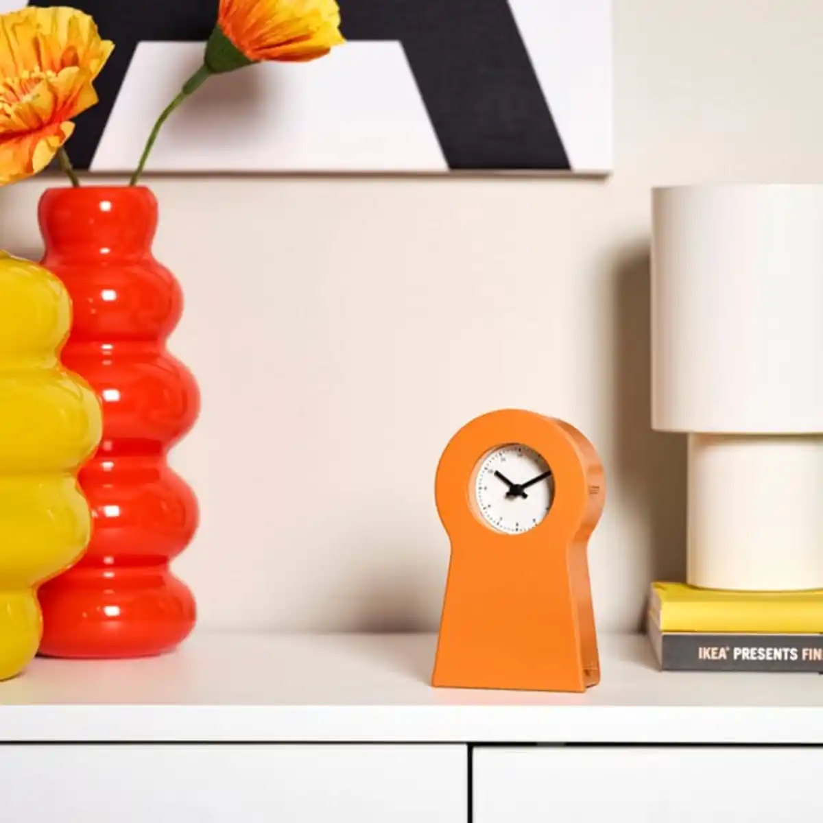 Bild 2 von IKEA PS 1995 Uhr, orange, 14 cm