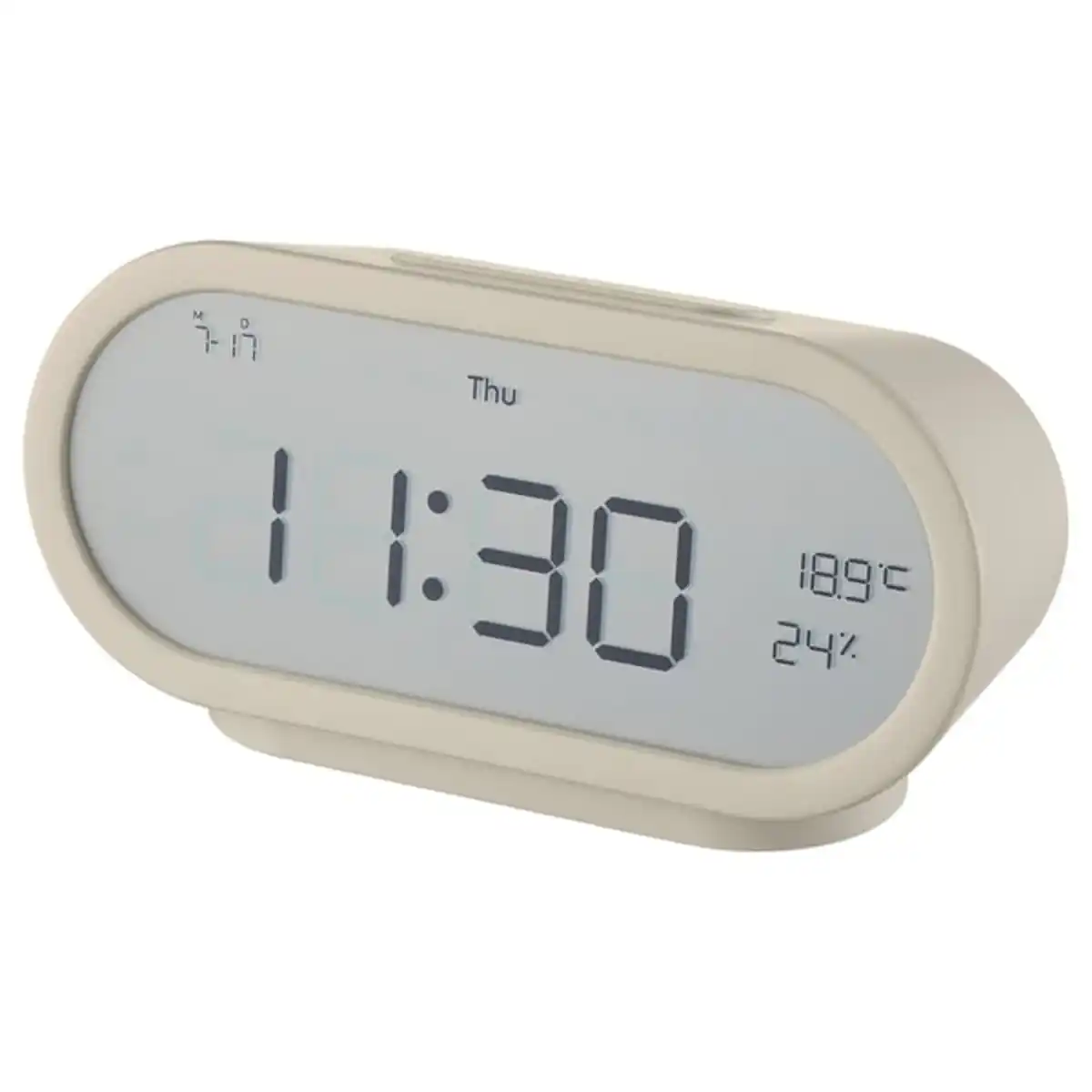 Bild 1 von RÖDSTRÄFSE Wecker+Feuchtigkeitsmesser/Thermome, beige, 17x8x6 cm