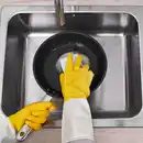 Bild 2 von RINNIG Putzhandschuhe, leuchtend gelb/elfenbeinweiß, S