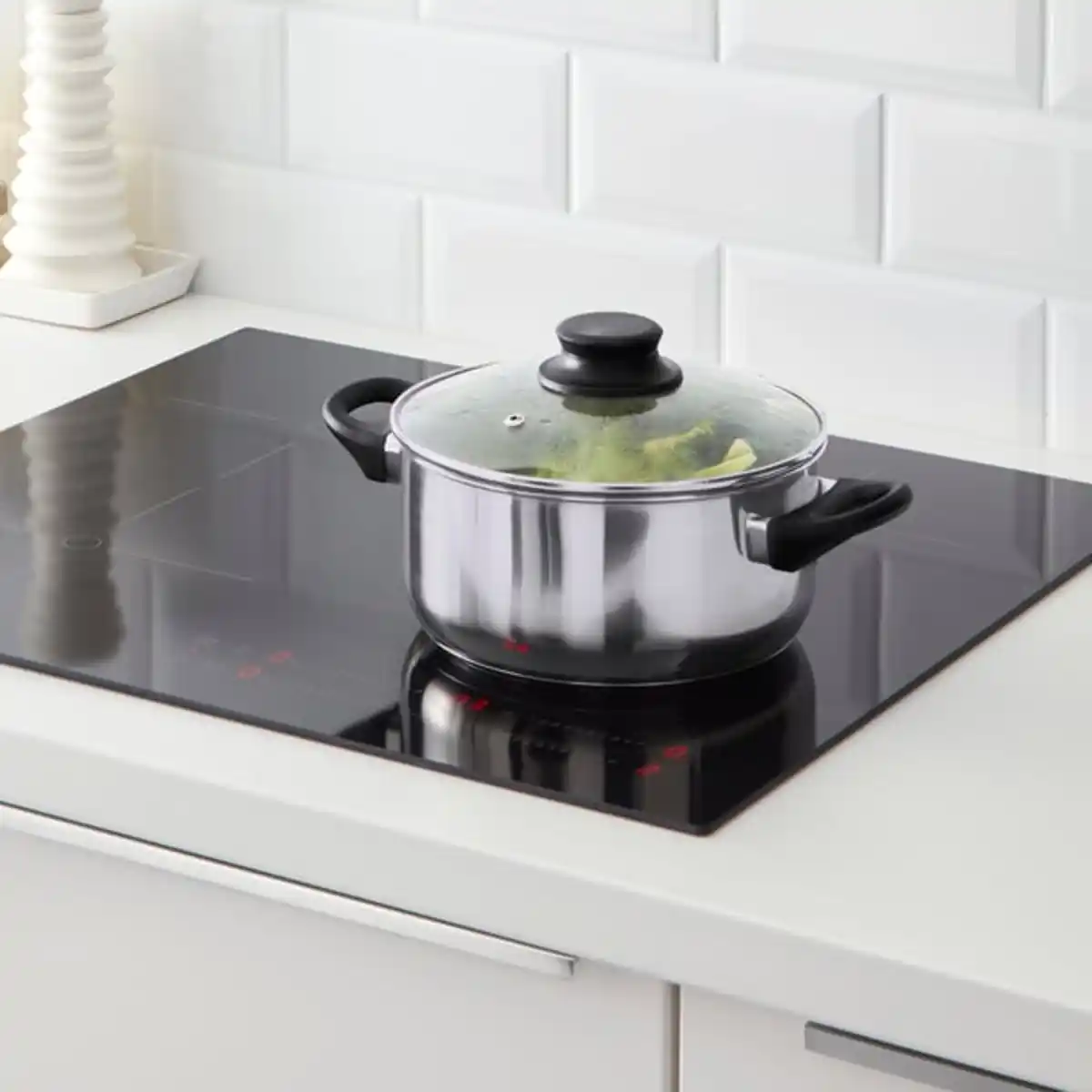 Bild 2 von ANNONS Topf mit Deckel, Glas/Edelstahl, 2.8 l