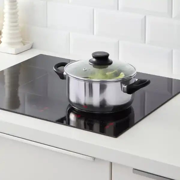 Bild 2 von ANNONS Topf mit Deckel, Glas/Edelstahl, 2.8 l