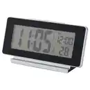 Bild 1 von FILMIS Uhr/Thermometer/Wecker, schwarz, 16.5x9 cm