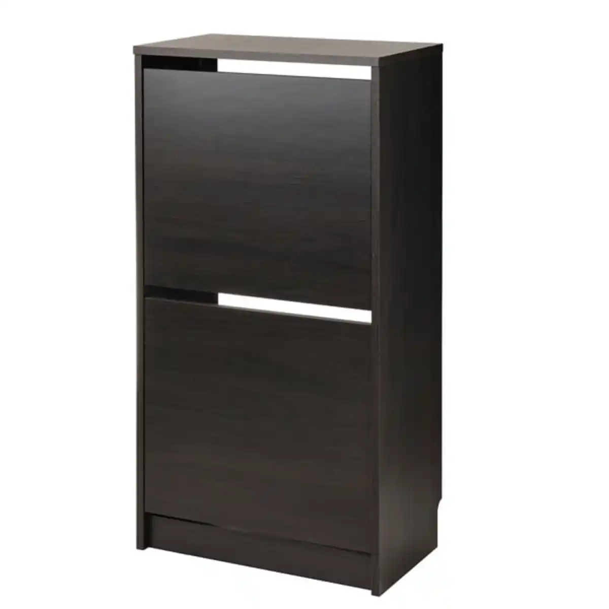 Bild 1 von BISSA Schuhschrank, 2fach, schwarzbraun, 49x28x93 cm