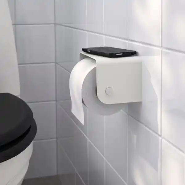 Bild 2 von ENUDDEN Toilettenpapierhalter, weiß, 9x13x8 cm