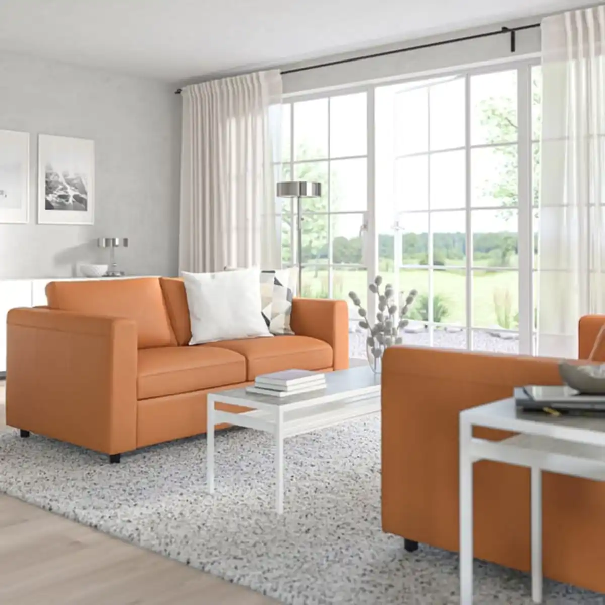 Bild 2 von VIMLE 2er-Sofa, Grann/Bomstad goldbraun