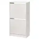 Bild 1 von BISSA Schuhschrank, 2fach, weiß, 49x28x93 cm