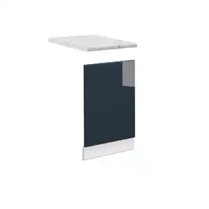 Vicco Frontblende, Dunkelblau, Weiß, Holzwerkstoff, Rechteckig, 45x67.4x60 cm, Küchen, Küchenmöbel, Küchenschränke, Küchenunterschränke