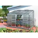 Bild 1 von Anlehn-Gewächshausbausatz Ida 6500 HKP4mm, Alu, Metall, 324.3x220.8x201.4 cm, Gartenzubehör, Gewächshäuser