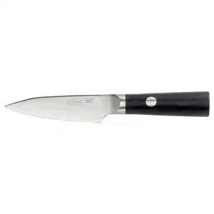 FJÄLLRÖDING Schälmesser, Damaszener Stahl/schwarz, 10 cm