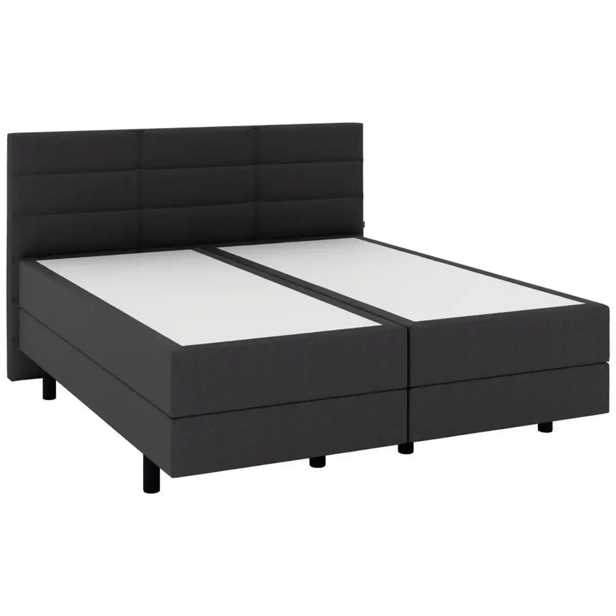 Bild 1 von Musterring Boxspringbett, Anthrazit, Kunststoff, H2, 7-Zonen, Höhe ca. 22 cm, 160x200 cm, Dgm, Über- und Sondergrößen erhältlich, gepolstertes Kopfteil, Stoffauswahl, Matratze in verschiedenen H
