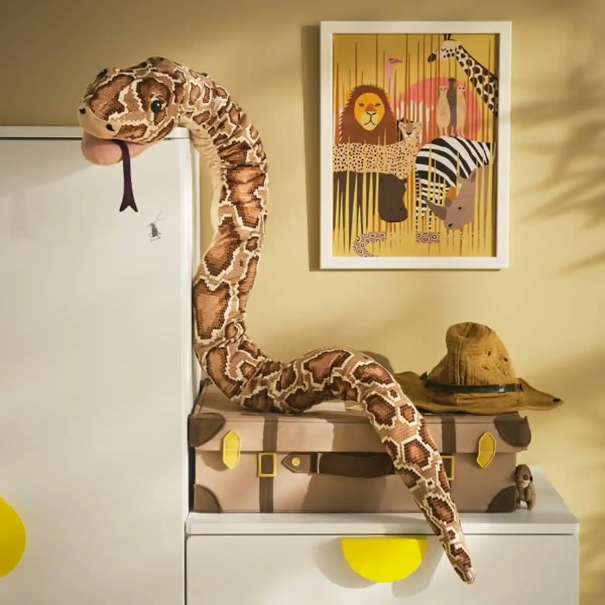 Bild 2 von DJUNGELSKOG Handpuppe, Schlange/Tigerpython