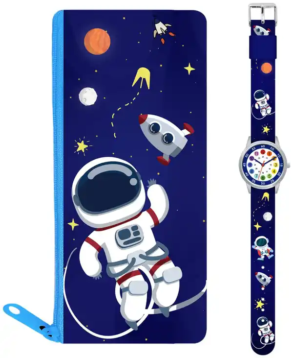 Bild 3 von MEBUS Armbanduhr mit Federmäppchen