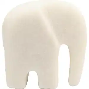 Kare-Design Dekoelefant, Sand, Stein, Elefant, Elefant, 14x14x6 cm, Tierfiguren, Dekoration, Skulpturen & Dekoobjekte, Dekotiere