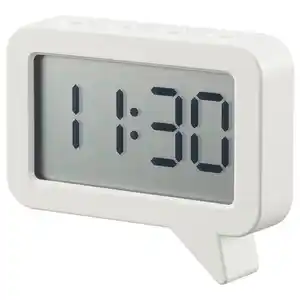 LJUNGPIPARE Uhr/Timer, weiß, 8x7 cm